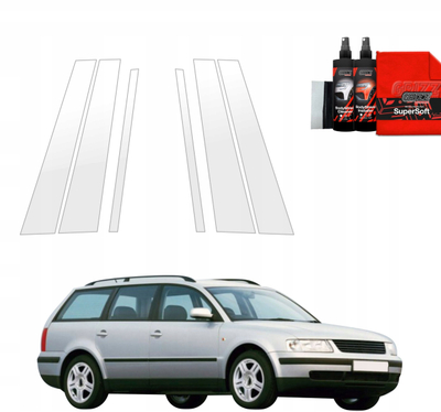Foli mbrojtëse GrizzProtector 6in1 për shtylla B C, Volkswagen Passat B5 Variant 1996-2000, transparente