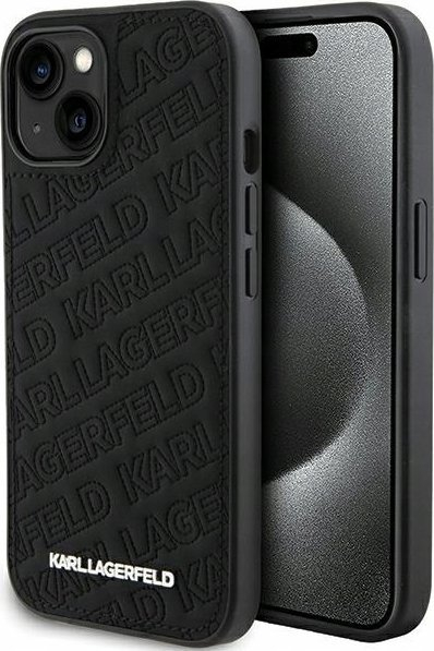 Mbulesë telefoni Karl Lagerfeld KLHCP15MPQKPMK, për iPhone 15 Plus 14 Plus 6.7", e zezë