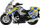 Lodër motoçikletë policie MEGA CREATIVE My City 520415, me drita dhe tinguj, mekanizëm pull back, shumëngjyrëshe