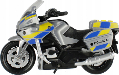 Lodër motoçikletë policie MEGA CREATIVE My City 520415, me drita dhe tinguj, mekanizëm pull back, shumëngjyrëshe