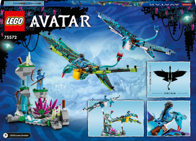 Lodër ndërtimi LEGO Avatar 75572 Jake dhe Neytiri Banshee Flight, 9+ vjeç, me figura, shumëngjyrësh