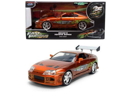 Makinë lodër Jada Fast & Furious Toyota Supra 1995, 1:24, portokalli metalike