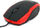 Mouse optik Omega OM-072, 800 DPI, USB, i zi me të kuqe
