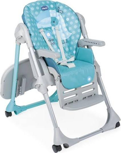 Karrige e naltë Chicco Polly Easy Tucano, skelet alumini, blu