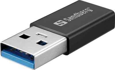 Надворешен DVD читач Sandberg USB C USB A, CD DVD, црн