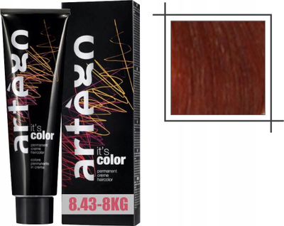 Ngjyrë flokësh Artégo It`s Color 8.43, 150ml, bjonde e çelët bakër-ar