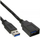 Kabllo zgjatuese USB MicroConnect USB A në USB A, 0.5 m, USB 3.0, e zezë