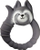 Unazë për dhëmbë Natruba Teething Ring, gome natyrale, për foshnje, gri