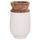 Vazo dyshemeje dekorative LINTER HM4662.02S, fiber cement, 34x60cm, e bardhë dru teak