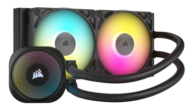 Ftohës procesori CORSAIR iCUE LINK TITAN 240 RX RGB, 240 mm, AIO Liquid, i zi