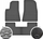 Tapete gome makine Tesla Model 3, set 4 copë, me stopper, i zi