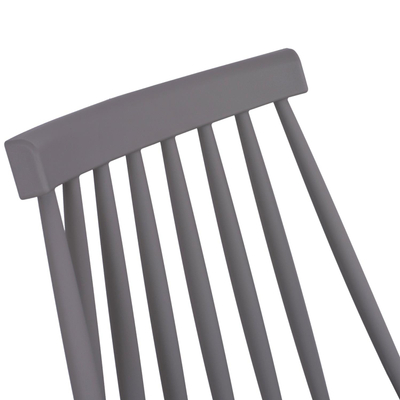 Karrige Vanessa me këmbë metalike 43×46,5×82 cm (HM8052.10), gri