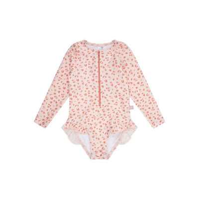 Swimsuit | Leopard | Rozë për vajza me mëngë të gjata 98/104