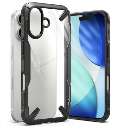 Mbrojtëse telefoni Ringke Fusion X për iPhone 17, që s’e ha kollaj goditjen, e zezë