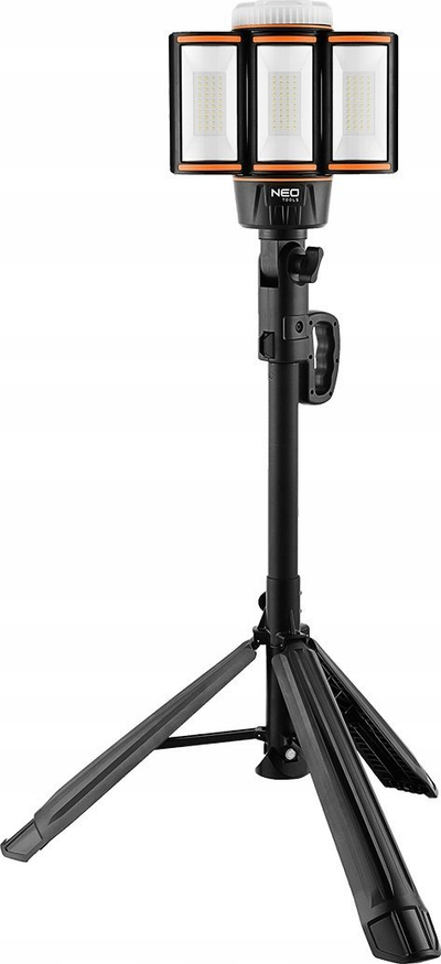 Llambë pune Neo Tools, LED 5000lm, me bateri të rimbushshme, me stativ, e zezë