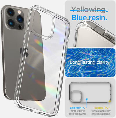 Mbrojtëse Spigen Ultra Hybrid për Apple iPhone 14 Pro Max, transparente