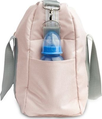 Çantë karroce Sensillo Indiana Stroller Bag, e gjerë, melange që s’e kap uji, rozë