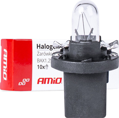 Llamba halogjene për panel AMiO 03371 B8.5D, 12V, 1.2W, set 10 copë