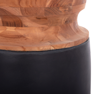 Vazo dyshemeje dekorative LINTER HM4662.01S, Fiber Cement, 60cm, e zezë