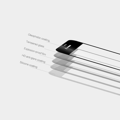 Xемија за заштита Mocolo TG+ 3D за iPhone 6 6S Plus, 9H, со бела рамка