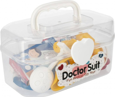 Set lodrash doktori Mega Creative 502501, në valixhe plastike, për kalamaj 3+, transparente