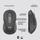 Maus Logitech M650, pa tela, optik, gri grafit