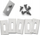 Tehe zëvendësuese Husqvarna Automower Blades, set 6 copë, metalike