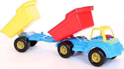 Kamion lodër me rimorkio CHOIŃSKI Dump Truck, plastik, për kalamaj, ngjyra nga më të ndryshmet