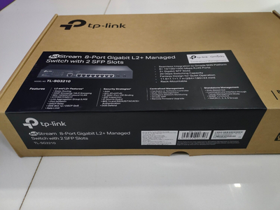 Switch TP-Link TL-SG3210 JetStream, 8-Port Gigabit, 2 SFP, L2+ Managed