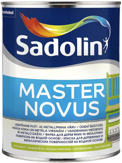 Bojë për dru edhe hekur Paint Master Novus 15 BW, alkide me bazë uji, 2.5L, e bardhë