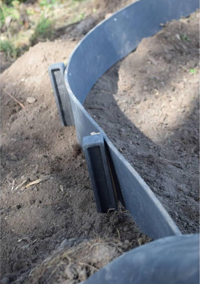 Bordurë kopshti Ubbink BorderFix, 14cm x 15m, plastikë 7mm, e zezë