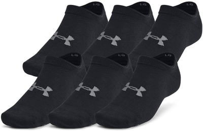 Çorape Under Armour Essential No Show, 6 palë n'bllok, sportive, të zeza