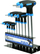 Set kaçavidash Torx T Geko G30591, T9 T50, 10 copë, zi kaltër