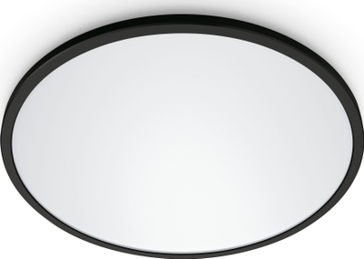Lampë tavani LED WiZ SuperSlim, 22W, Wi‑Fi, 43cm, e zezë