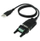 Konvertues USB në RS 422 485 Roline, port serial, plug and play, gri
