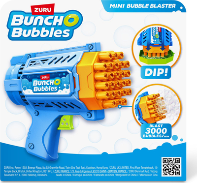 Lodër me flluska Zuru Bunch O Bubbles 11347, armë flluskash, për lojë aktive, shumëngjyrëshe
