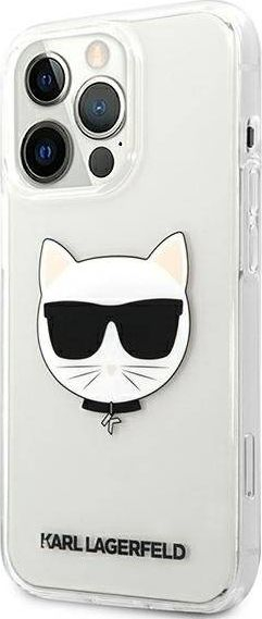 Mbrojtëse telefoni Karl Lagerfeld Choupette Head, për iPhone 13 Pro Max, TPU, e tejdukshme