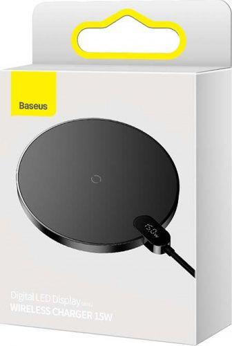 Karikues dixhital LED me induksion Baseus 1x USB-A 2 A (BSU3185BLK), i zi