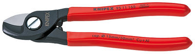 Gërshërë për prerje kablli Knipex 165 mm, e argjendtë