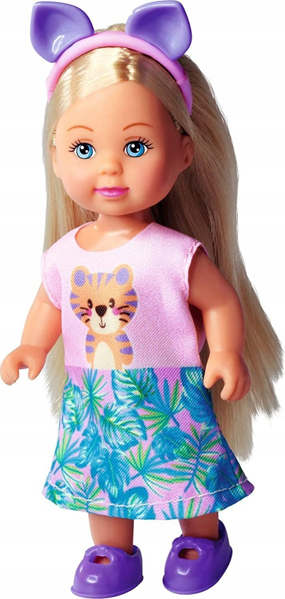 Kukull lodër Simba Evi Love Cutie, 12 cm, me rroba kafshe, shumëngjyrëshe