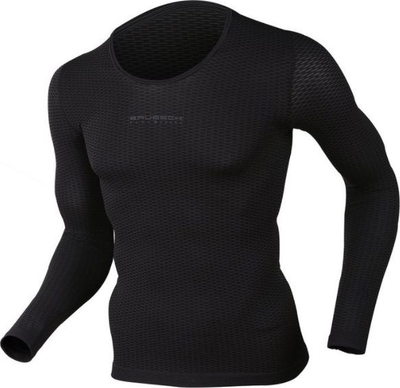 Bluzë termo Brubeck Base Layer LS10850 për goca, me mëngë t’gjata, madhësia XL, e zezë