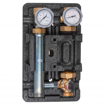 Grup pompash ngrohjeje Huch EnTEC MK/8, 1 1/4", përzierës T, pa pompë, me panel gri