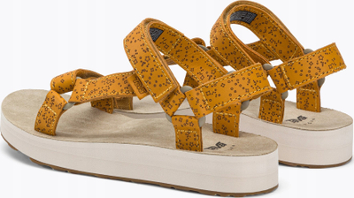 Sandale femrash Teva Midform Universal Star, platformë EVA, madhësia 8 UK, e verdhë