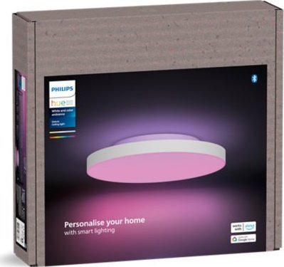Panel tavani Philips Hue Datura, 48W, 3840lm, LED RGBW, i bardhë