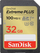 Kartë memorie SanDisk Extreme Plus SDHC, 32GB, Class 10 UHS I U3, e zezë