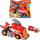 Kamion lodër T Racers Mix N Race Fire Launcher Truck, me lëshuës makinash, shumëngjyrësh