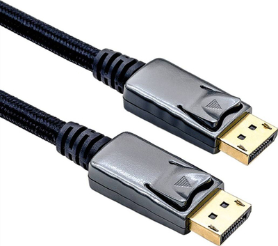 Kabllo Roline DisplayPort në DisplayPort, 1m, 4K 60Hz, e zezë