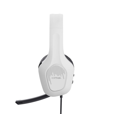 Kufje gaming Trust GXT415P Zirox, me kabllo, lidhje 3.5 mm, të bardha