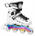 Патини 4 во 1 NILS EXTREME Uisud NH10905, ЛЕД rainbow, големина L 39-42, бели