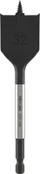 Freza lopatë për dru Proline 26749, 32mm, bisht gjashtëkëndor, e zezë